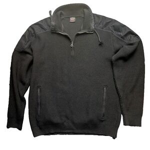 Paul & Shark Yachting Sweater Mens M Italy 1/4 Zip Pure New Wool Preppy Luxury